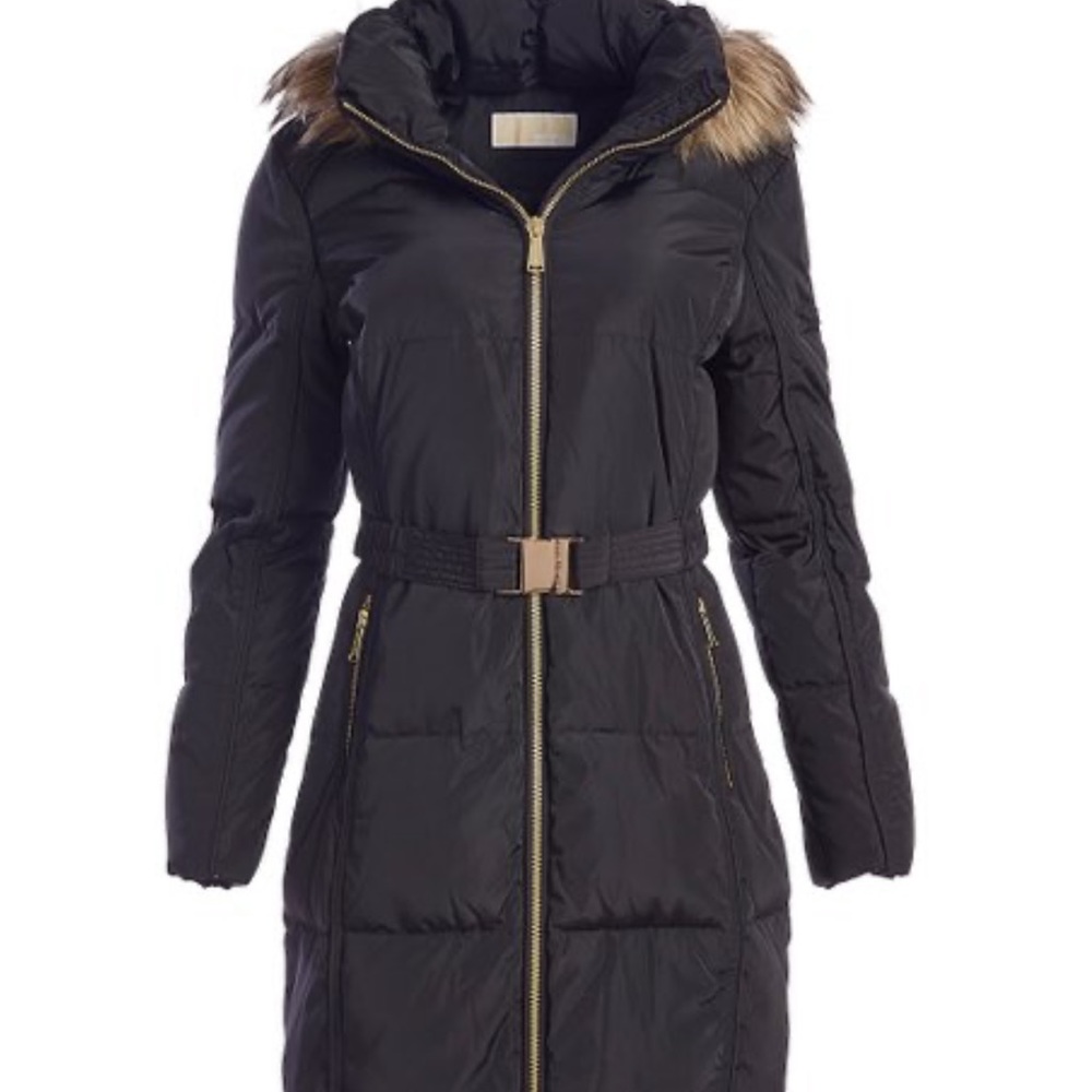 Michael Michael Kors belted down puffer Parka black L